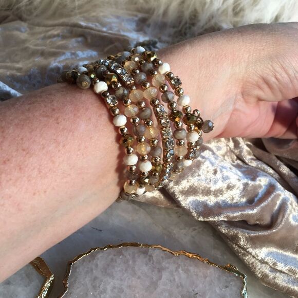 MISTY GREEN & Gold Ann Taylor Loft Wrap Around! - Picture 9 of 16